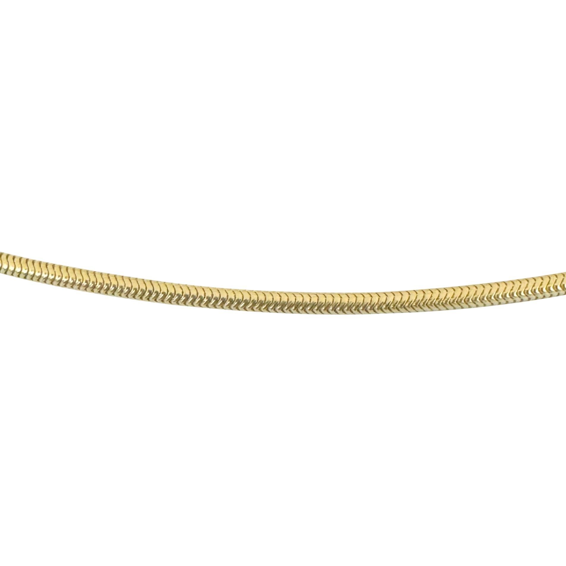 Women's 14k Yellow Gold 18.3g Solid Long 1.8mm Snake Necklace 32