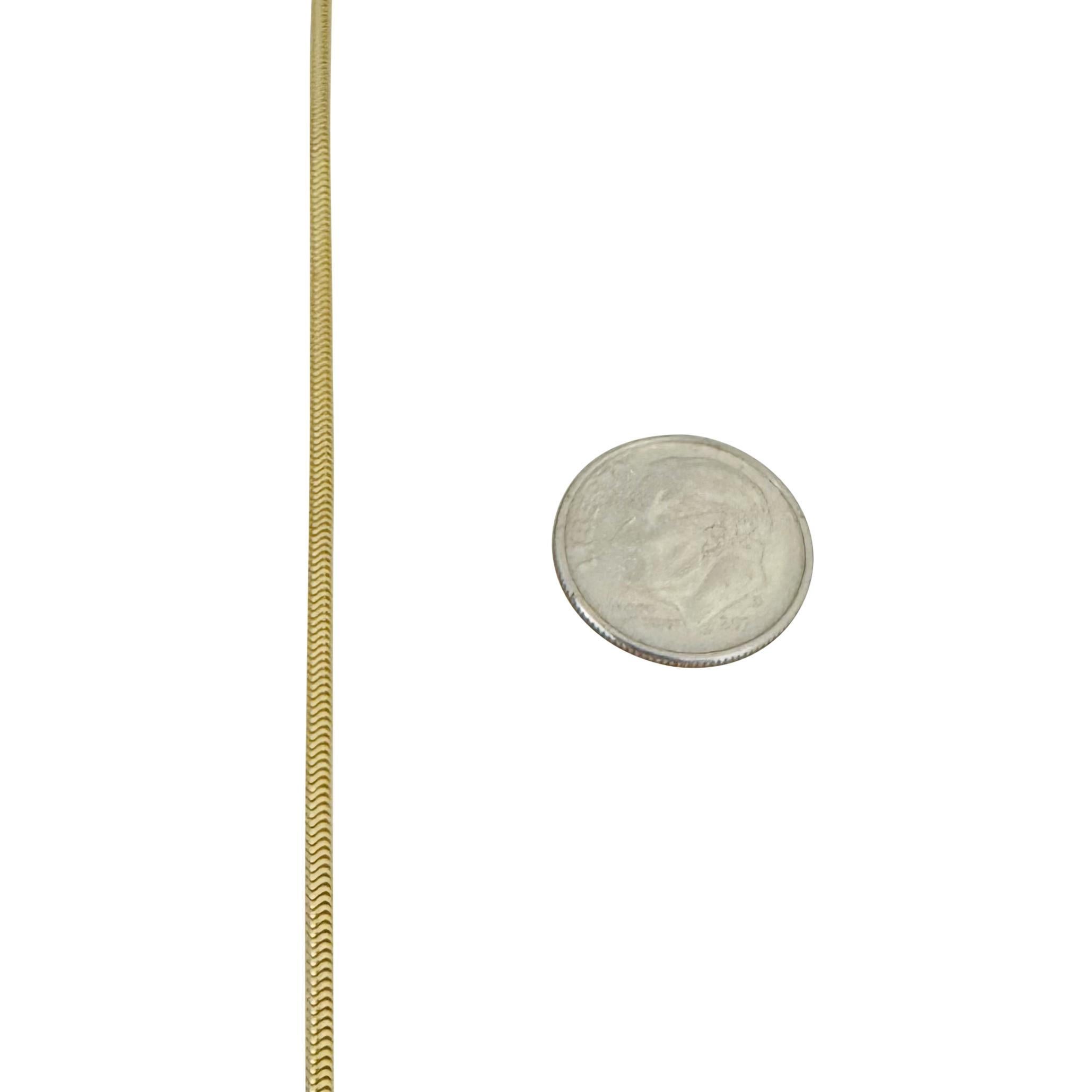 14k Yellow Gold 18.3g Solid Long 1.8mm Snake Necklace 32