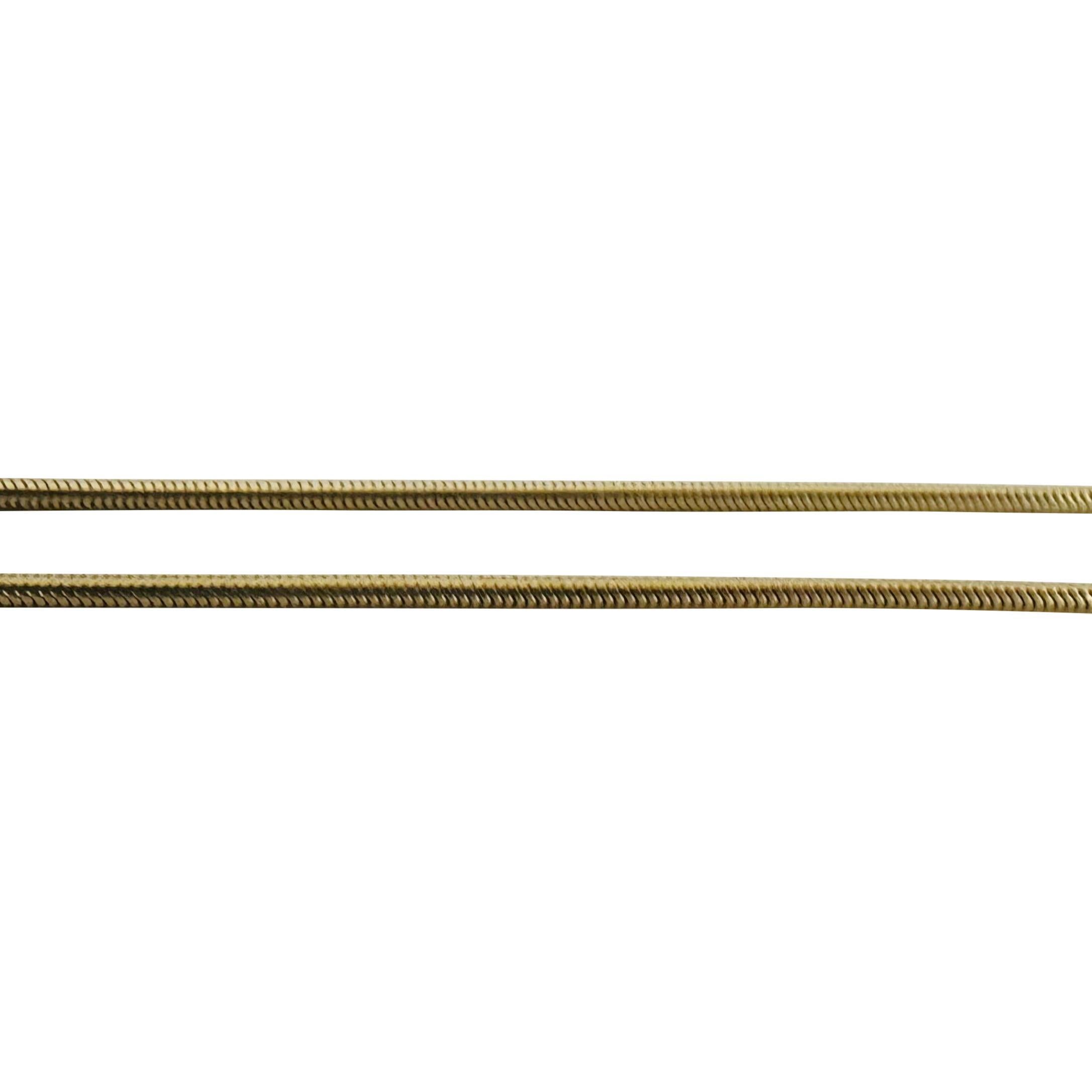 14k Yellow Gold 18.3g Solid Long 1.8mm Snake Necklace 32