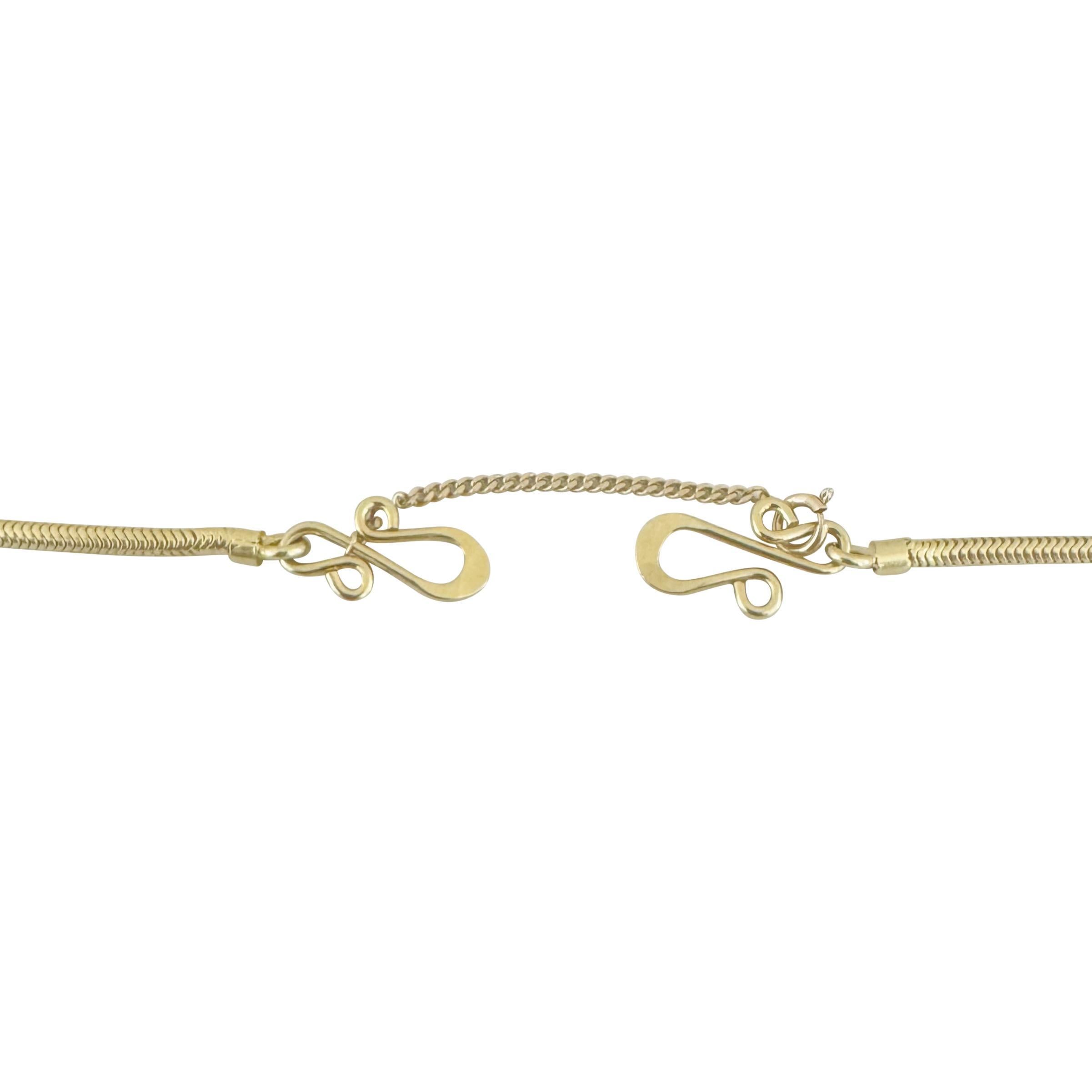 14k Yellow Gold 18.3g Solid Long 1.8mm Snake Necklace 32