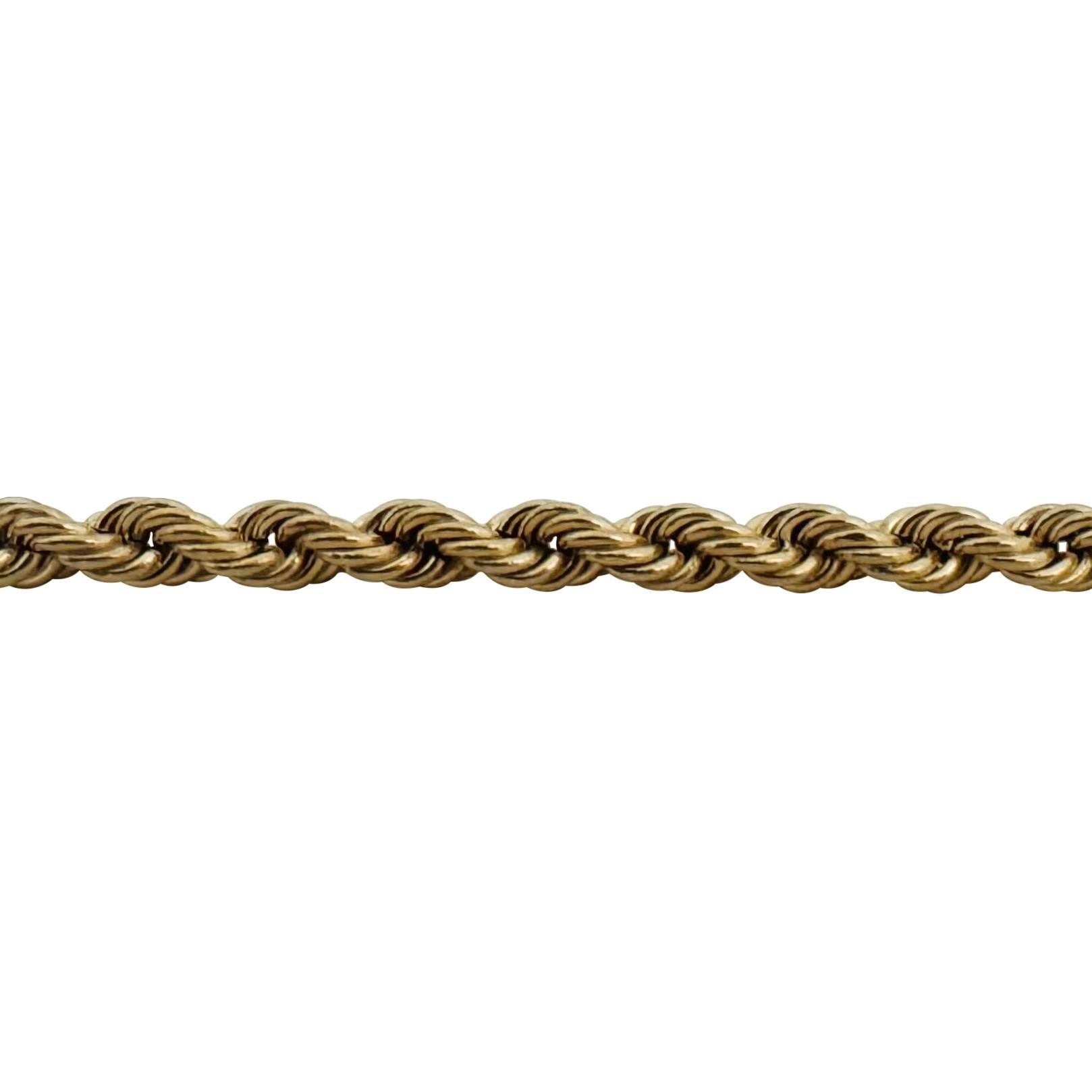 14k Gelbgold 18,4g massive Damen 4,5mm Seilkette Halskette 18