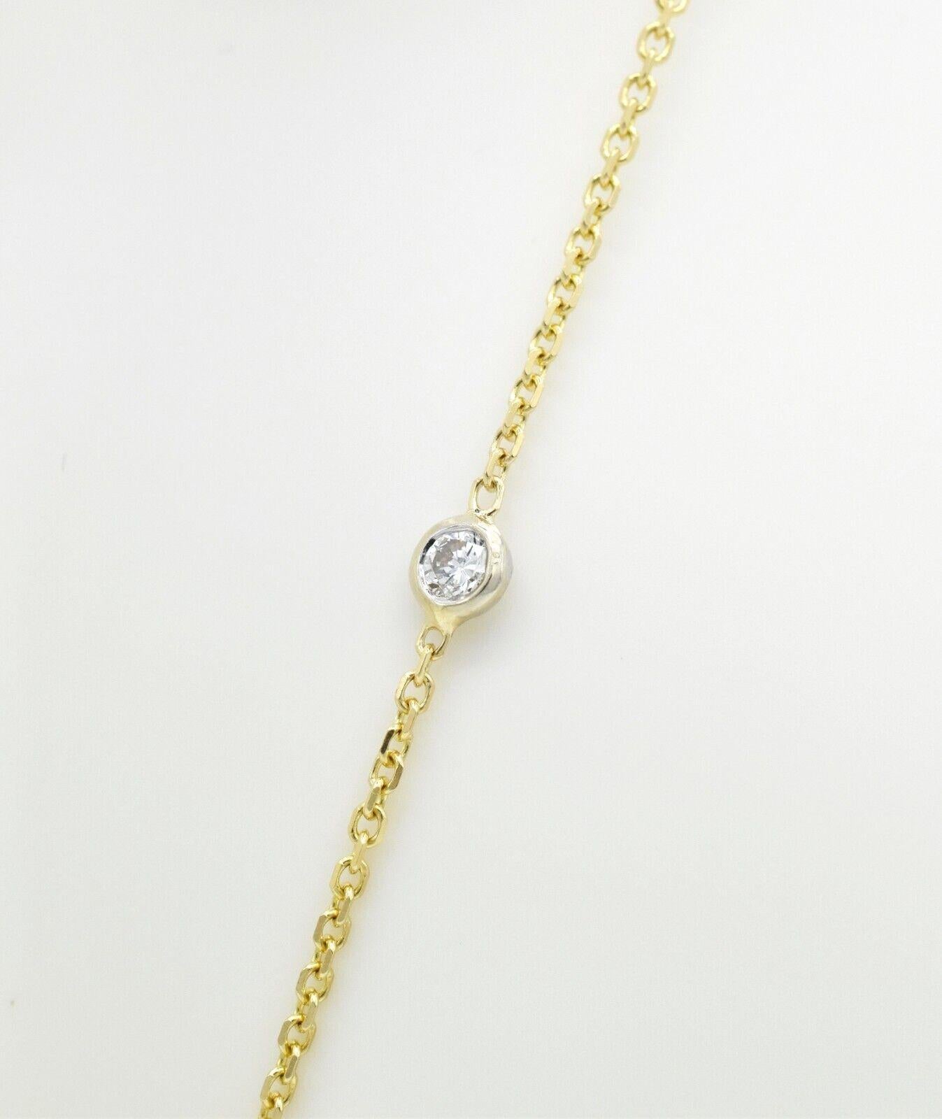 Collier à maillons en or jaune 14k avec diamant ovale 1.8cttw, 17 pouces - 3.5g Pour femmes en vente