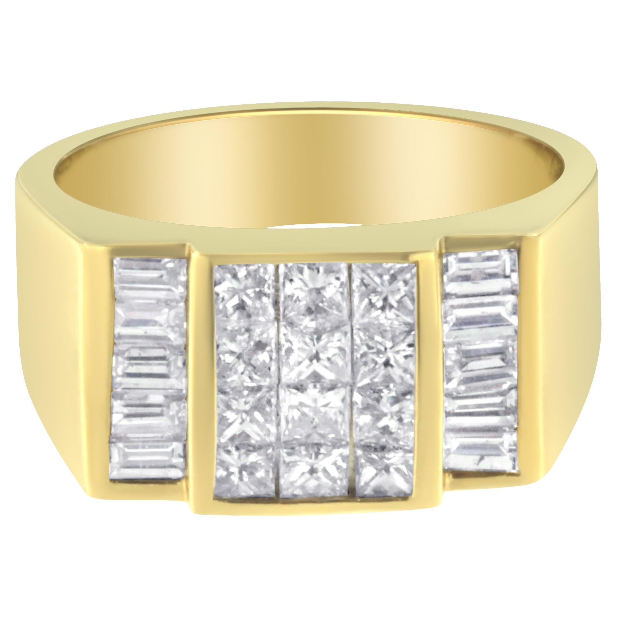 14k Yellow Gold 2 1/5 Carat Diamond Ring