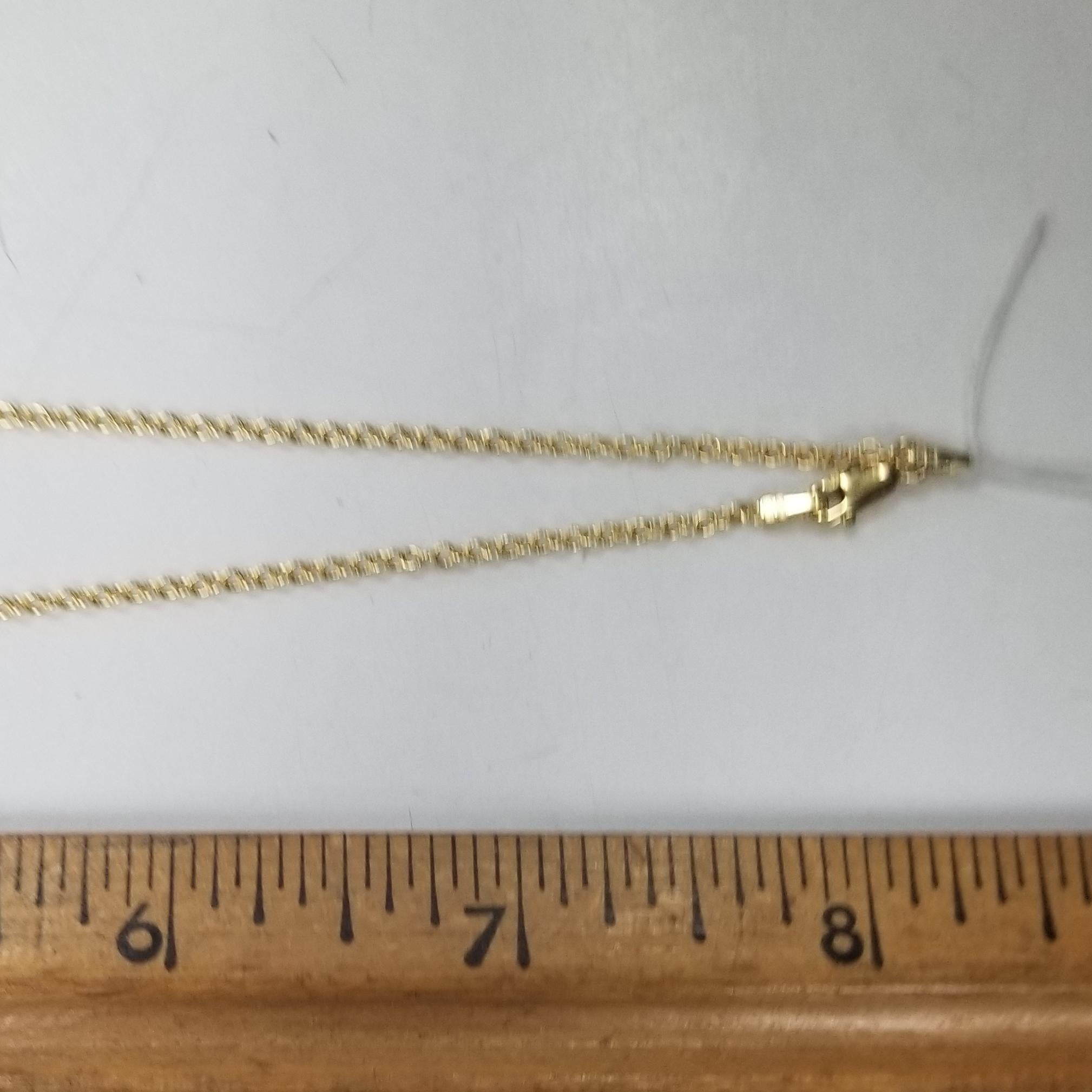14k Yellow Gold 2 Row Channel and Prong Set Diamond Necklace with 1.25cts In New Condition For Sale In Los Angeles, CA