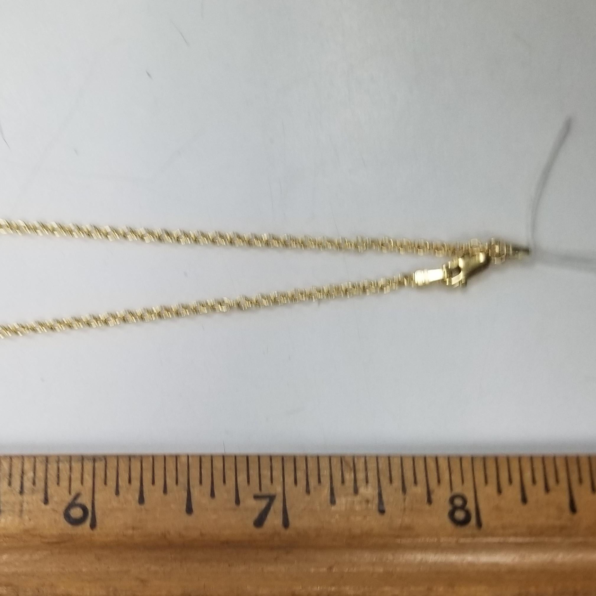 Collier en or jaune 14 carats à 2 rangées de diamants, sertis en griffes et en bande, de 1,25 carat Unisexe en vente