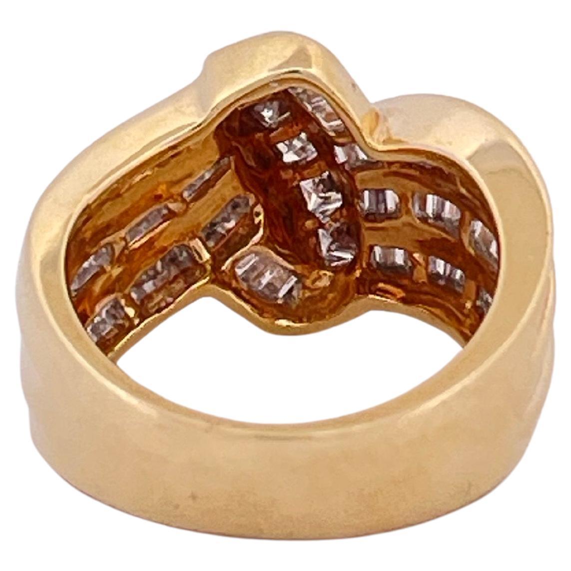 Bague en or jaune 14k avec un diamant de 2.00ctw en vente 1