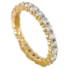 14K Gelbgold 2,04ct Diamant Eternity Band Ring MF23-043026