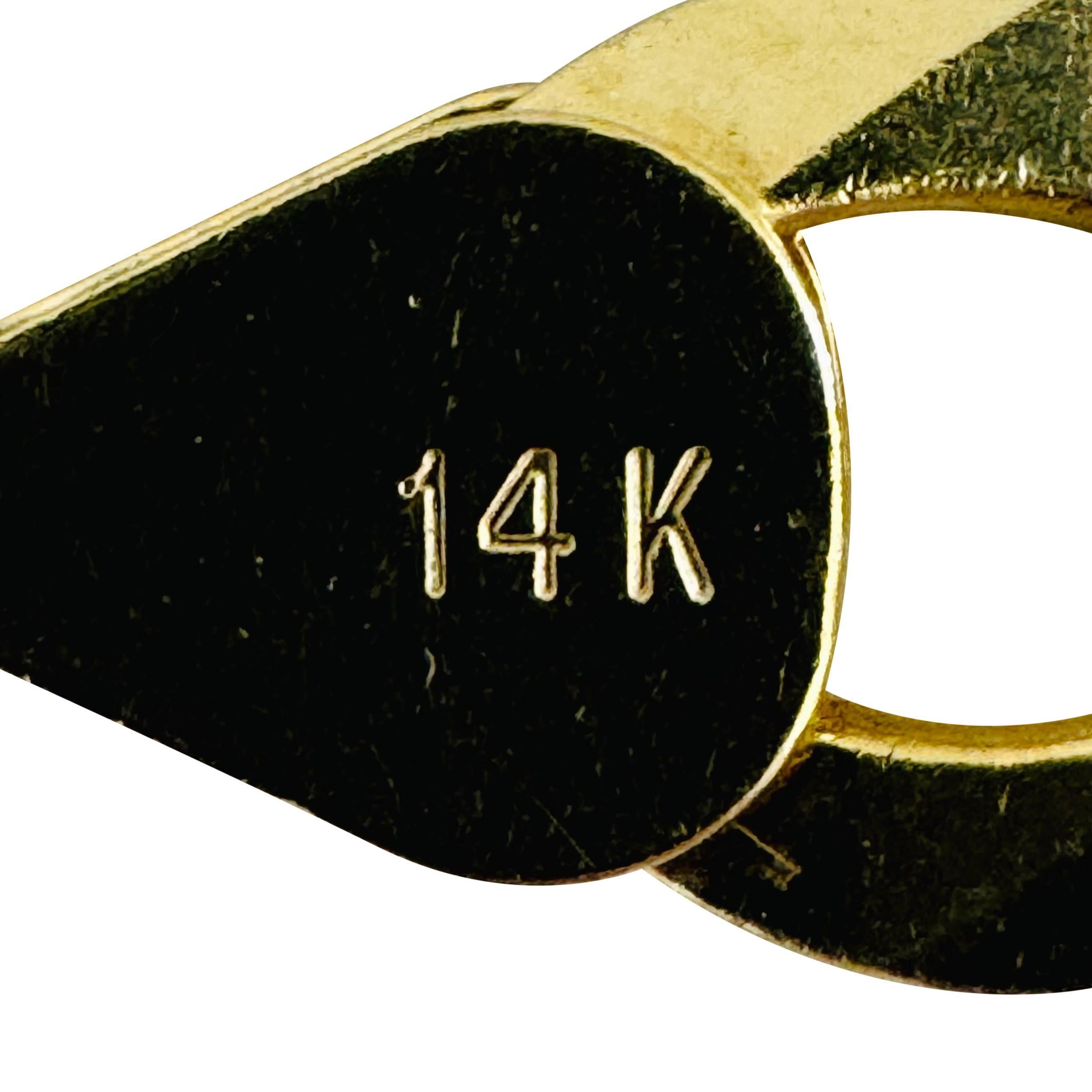 14k Gelbgold 20,4g massiv Herren 9,5 mm flach Curb Link Armband 8,5