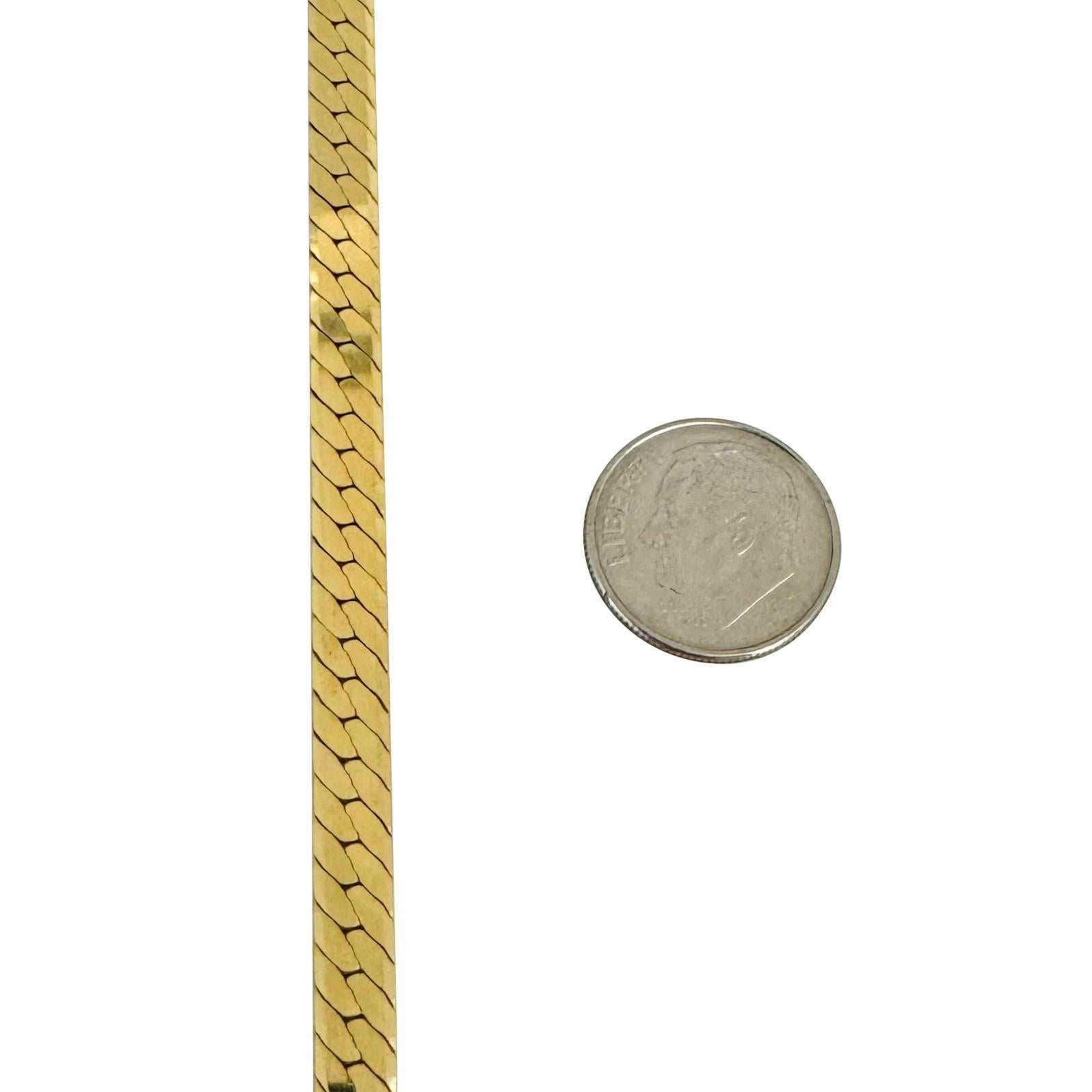 14k Gelbgold 21,2 g dick schwere 5,5 mm Fischglöckchen Gliederhalskette Italien 18