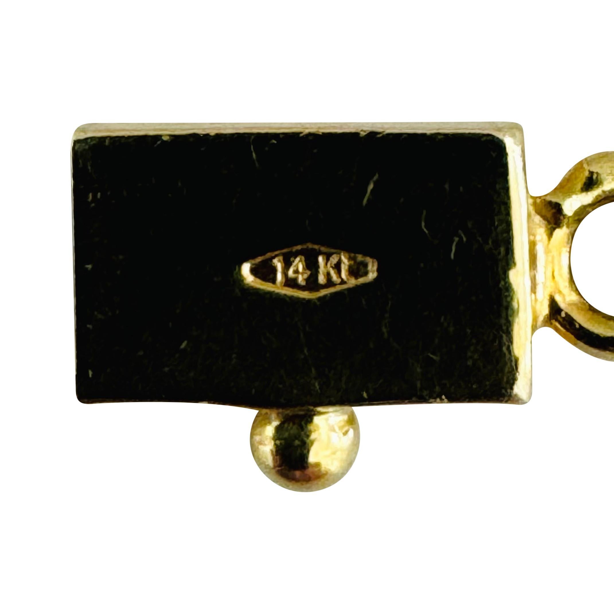 14k Gelbgold 21,2 g dick schwere 5,5 mm Fischglöckchen Gliederhalskette Italien 18