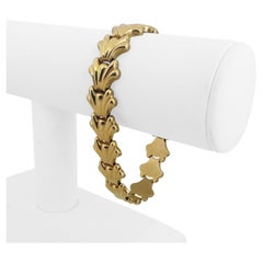 14k Yellow Gold 21g Vintage Ladies 15mm Fancy Link Bracelet 7.5"