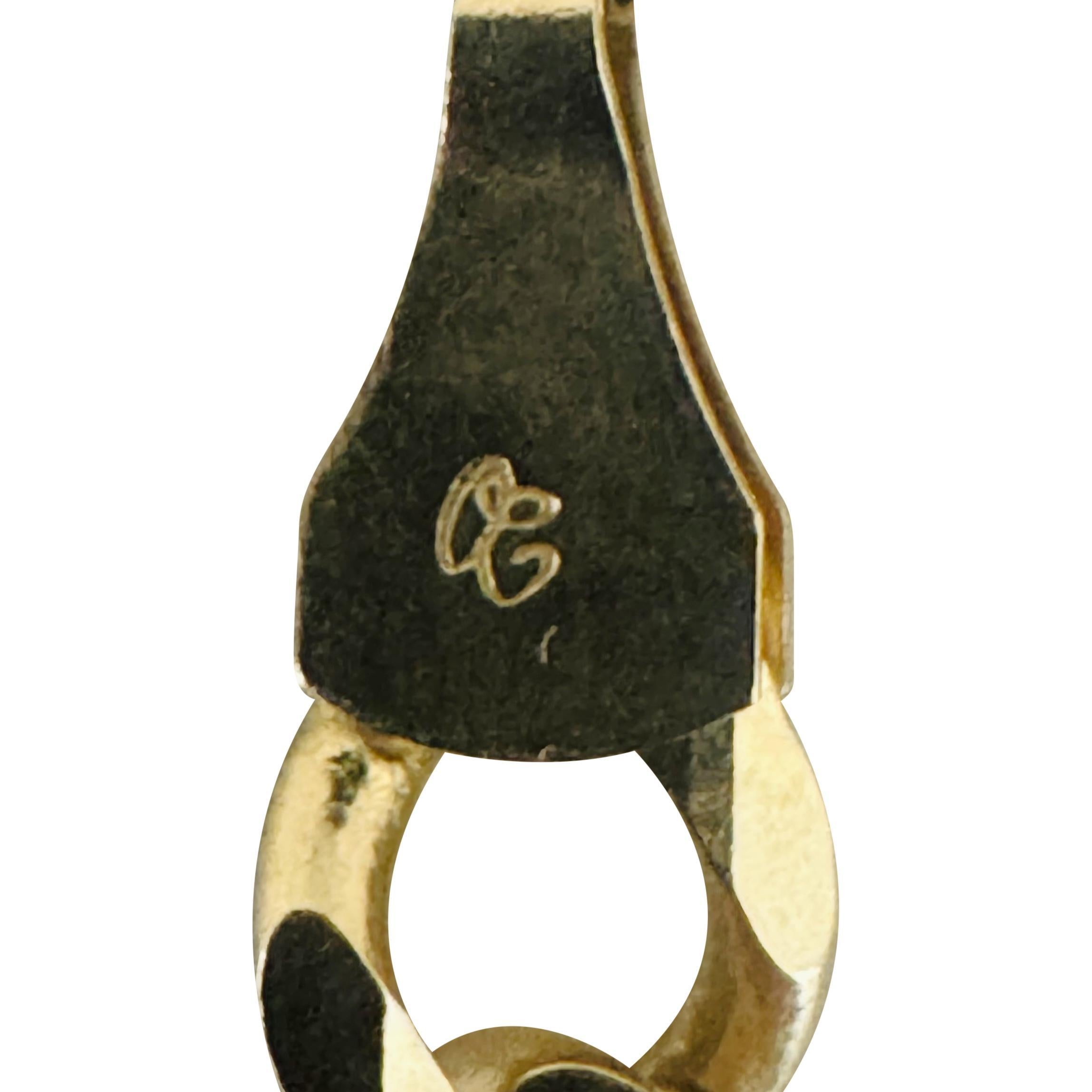 14k Gelbgold 22,5g massive Damen 6mm Figaro Gliederkette Halskette 18