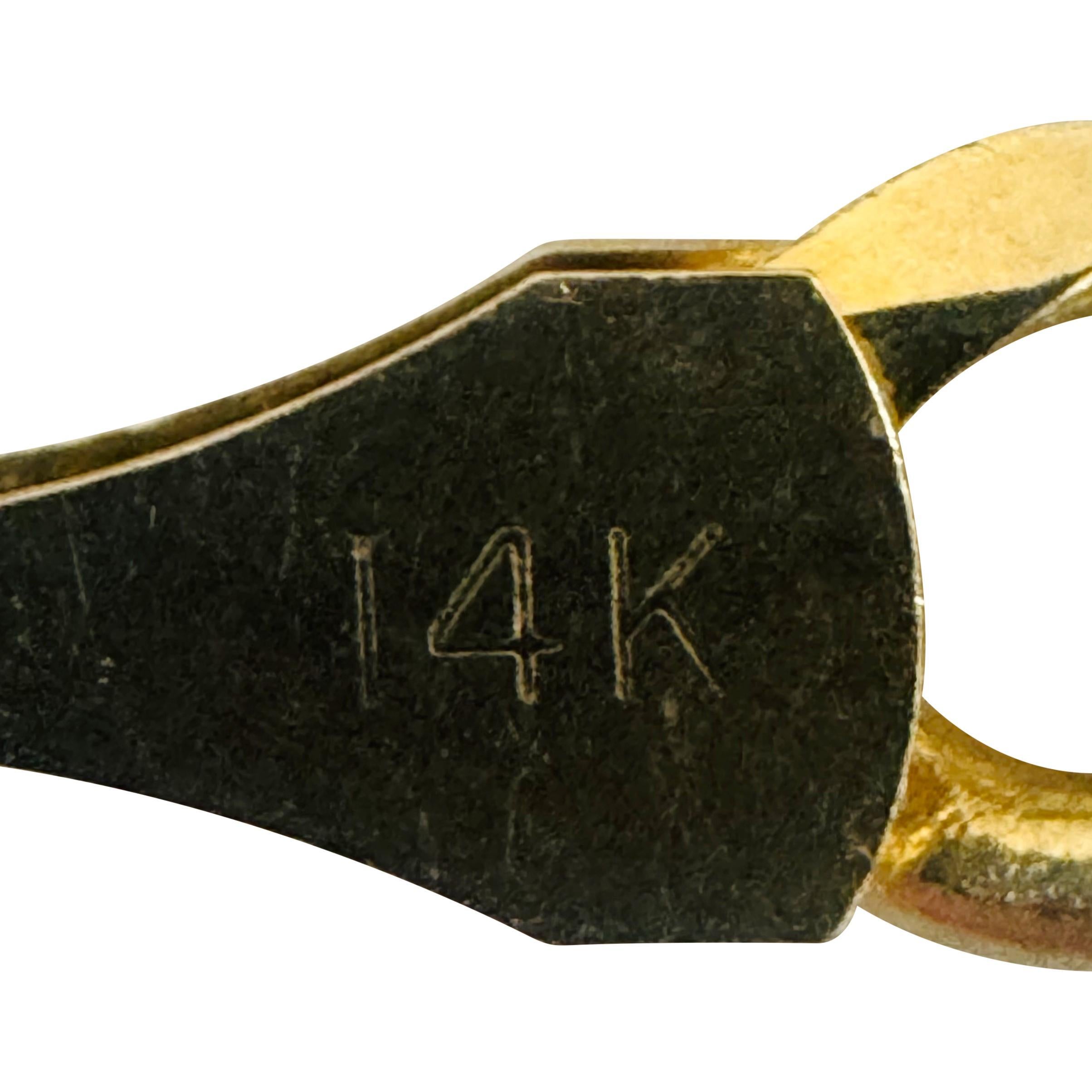 14k Gelbgold 22,5g massive Damen 6mm Figaro Gliederkette Halskette 18