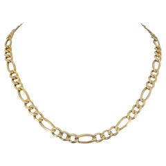 14k Gelbgold 22,5g massive Damen 6mm Figaro Gliederkette Halskette 18"