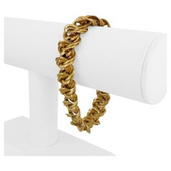 Bracciale a spirale in oro giallo 14k 22,7g da donna 13mm - Italia 7,5"