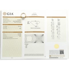 14k Yellow Gold 2.2ct K VVS2 Diamond Engagement Ring GIA