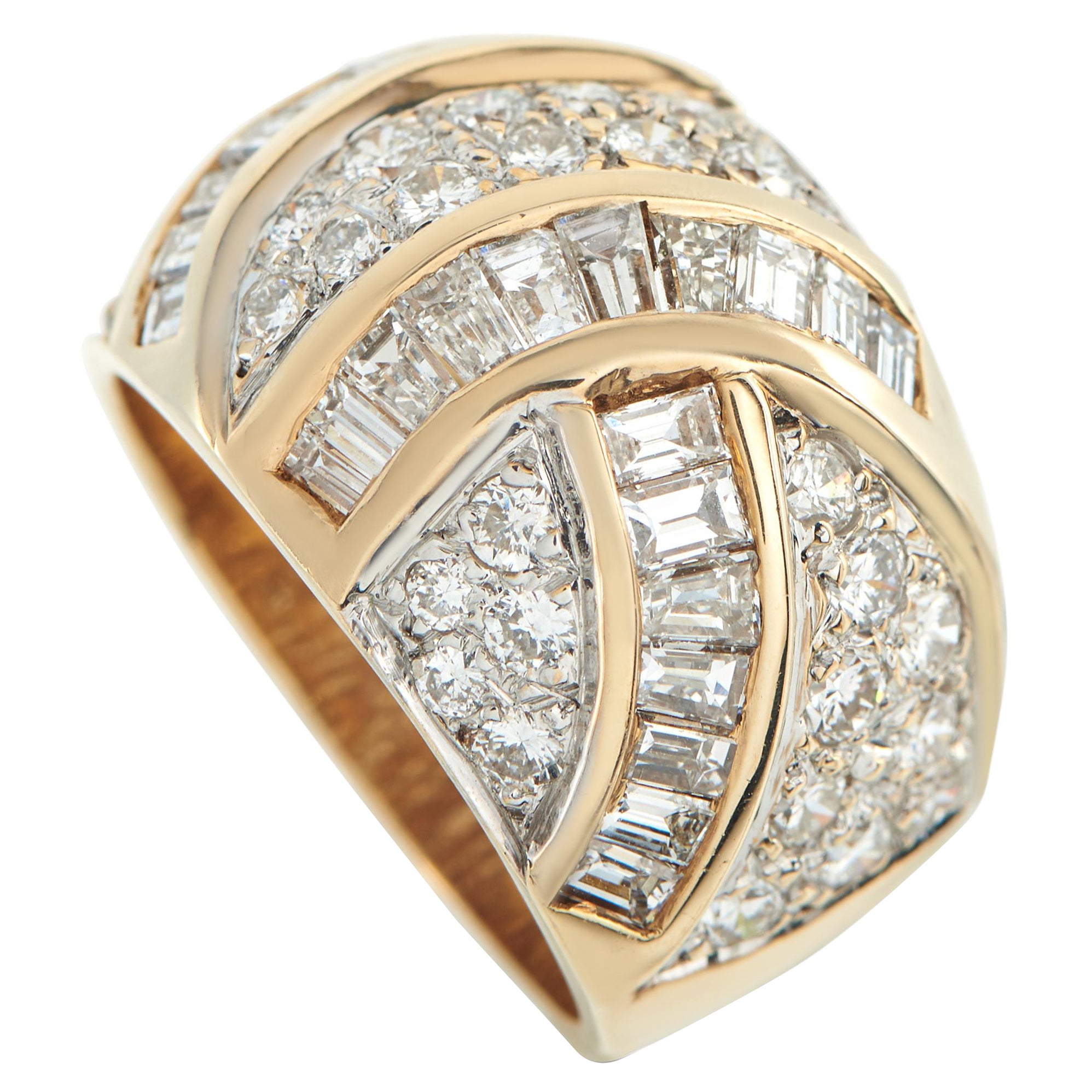 14K Yellow Gold 2.35ct Diamond Ring MF06-112425