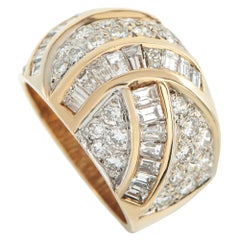 Anello in oro giallo 14K con 2,35 carati di diamanti MF06-112425