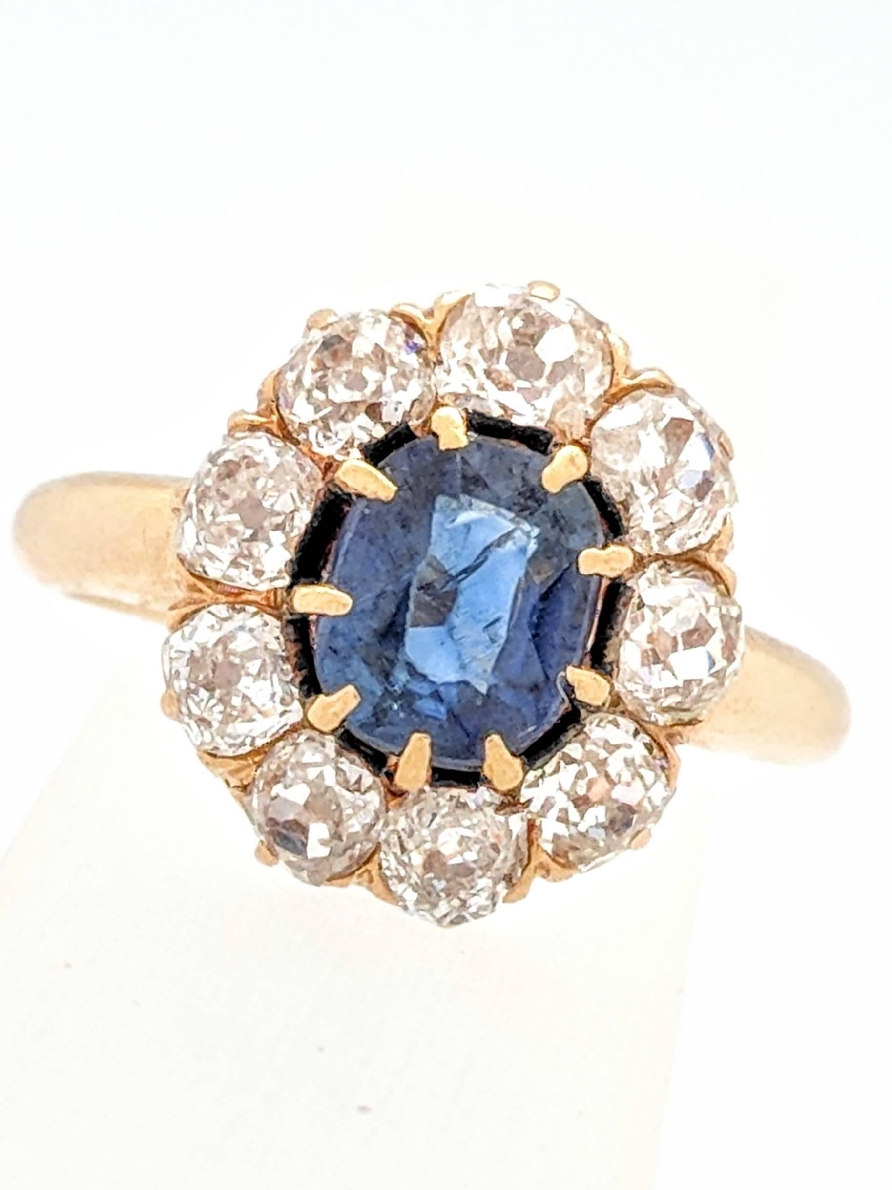 Ladies 14k Yellow Gold 2.35ctw Sapphire & Diamond Estate Ring Size 6

You are viewing a beautiful sapphire and diamond estate ring. Any woman would love to add this piece to their collection! This ring is crafted from 14k yellow gold and weighs 4.5
