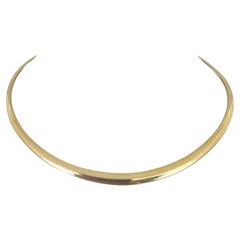 Collar de Eslabones Graduados Omega Italia de Oro Amarillo de 14k 23,5 g Macizo 17