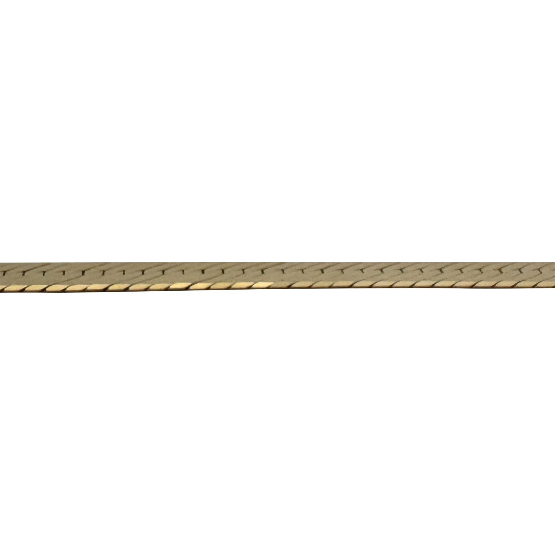 Women's 14k Yellow Gold 23g Solid 5.5mm Herringbone Link Chain Necklace Italy 24