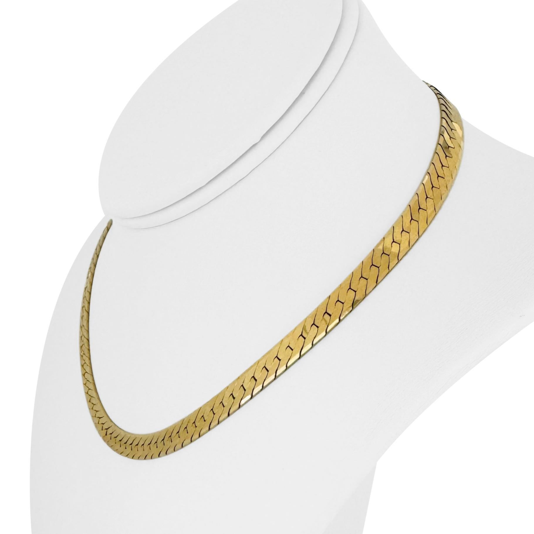 Zustand:  Ausgezeichneter Condit, Professionell gereinigt und poliert
Metall: 14k Gold (markiert und professionell getestet)
Gewicht: 24,1g
Länge: 16 Zoll
Breite: 6 mm
Verschluss:  Karabinerhaken
Markierungen: 