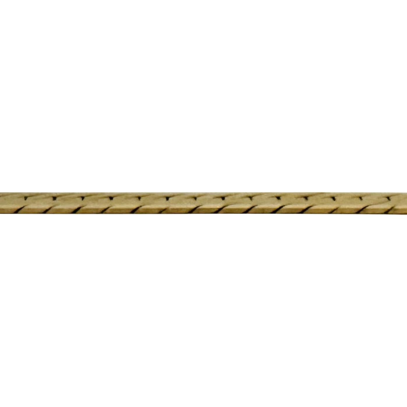 14k Gelbgold 24g massive dicke 6mm Fischgräten Gliederkette Halskette 16
