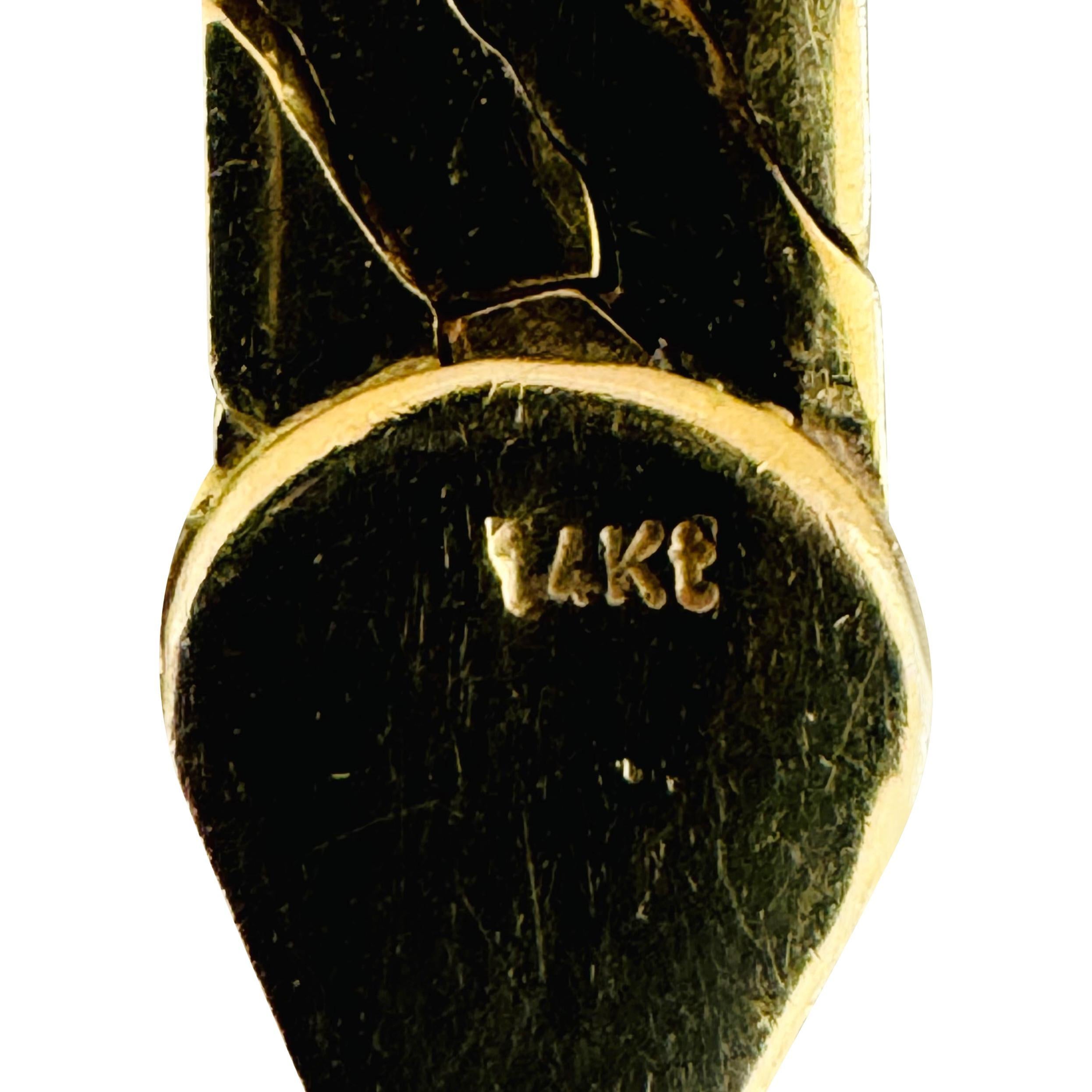 14k Gelbgold 24g massive dicke 6mm Fischgräten Gliederkette Halskette 16
