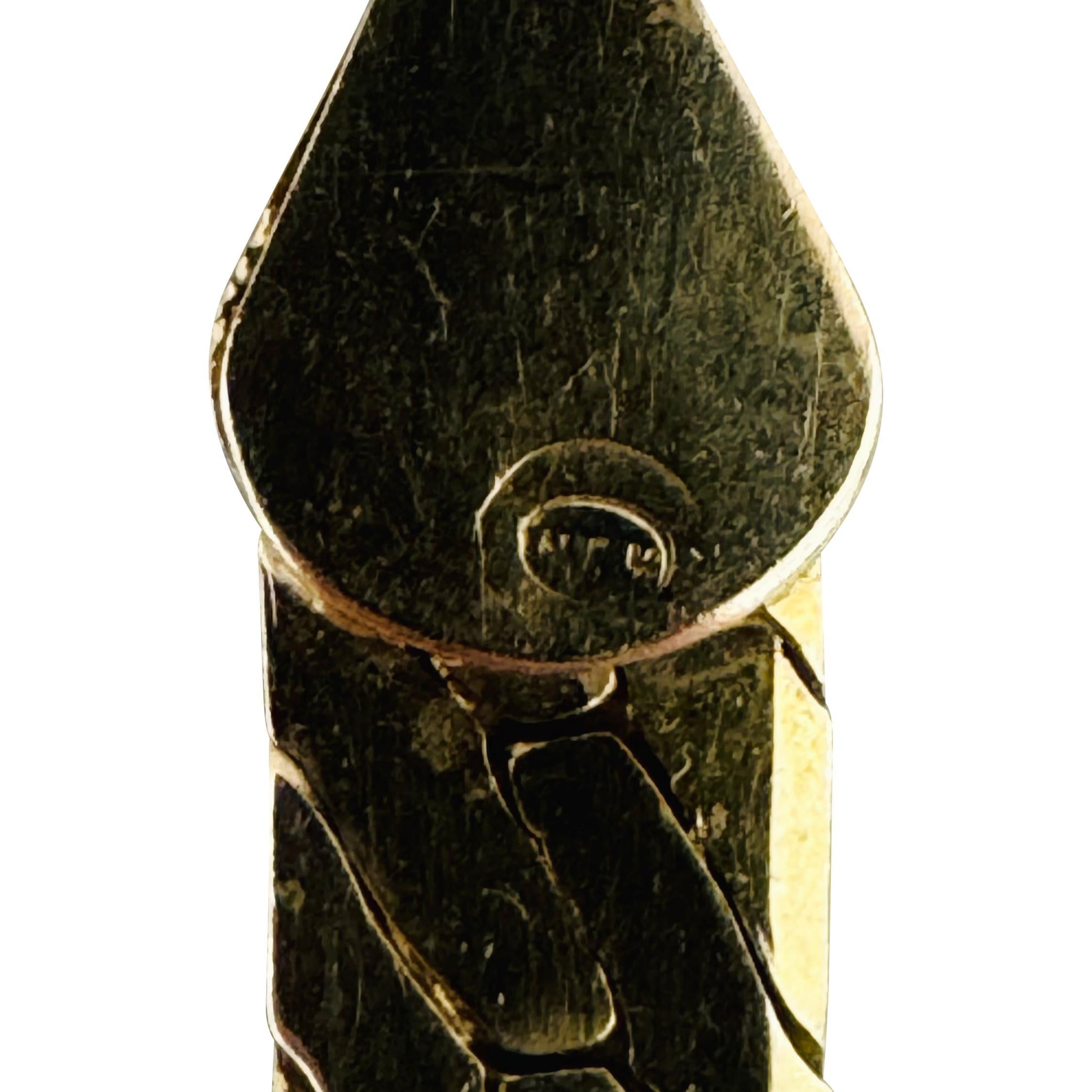 14k Gelbgold 24g massive dicke 6mm Fischgräten Gliederkette Halskette 16
