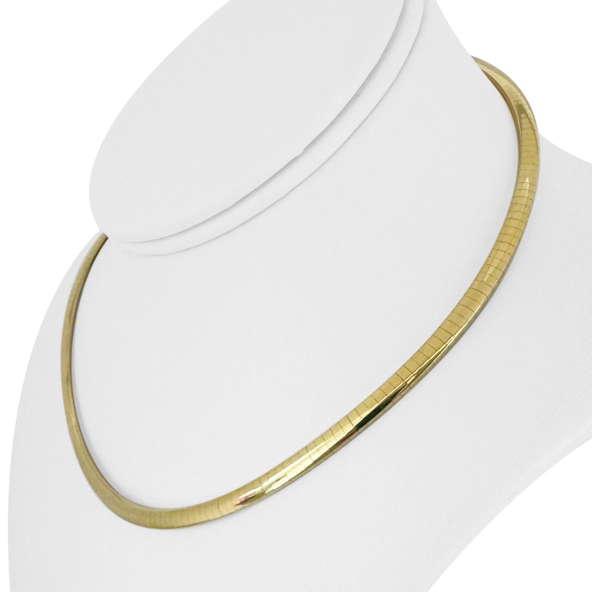 Zustand:  Ausgezeichneter Condit, Professionell gereinigt und poliert
Metall: 14k Gold (markiert und professionell getestet)
Gewicht: 25,1g
Länge: 16 Zoll
Breite: 4 mm
Verschluss: Box Tab Insert mit Sicherheitsverriegelung
Markierungen: 