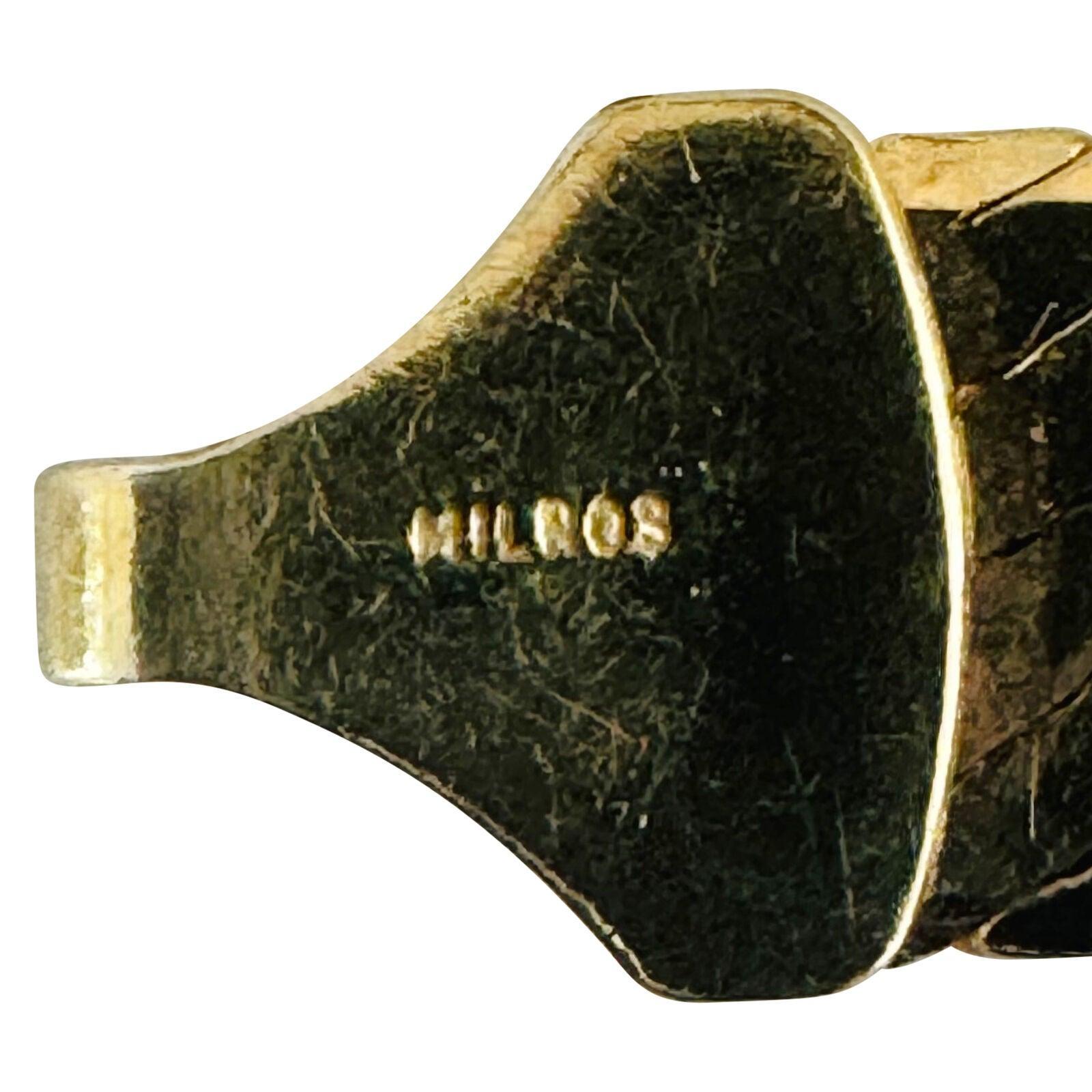 14k Gelbgold 25g massive dick 7,5 mm Fischgräten Gliederkette Halskette Italien 18