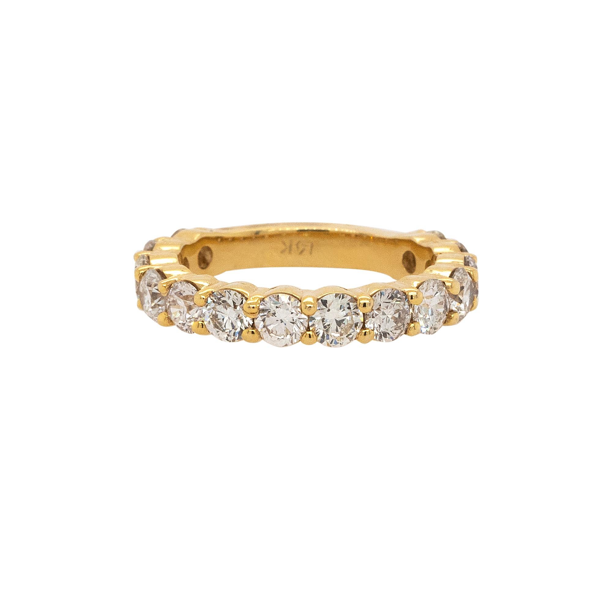 Details zum Diamanten:
 2,61 ctw natürliche runde Brillanten
G Farbe VS Klarheit
Ring MATERIAL: 14k Gelbgold
Ringgröße: 6
Gesamtgewicht: 2.9dwt
Dieser Artikel wird mit einer Präsentationsbox geliefert!
SKU: A30315079

14k Gelbgold 2,61 Karat