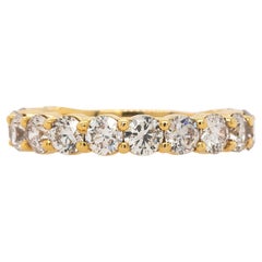 14k Gelbgold 2.61ctw natürlicher Diamant 3/4 Weg Ring
