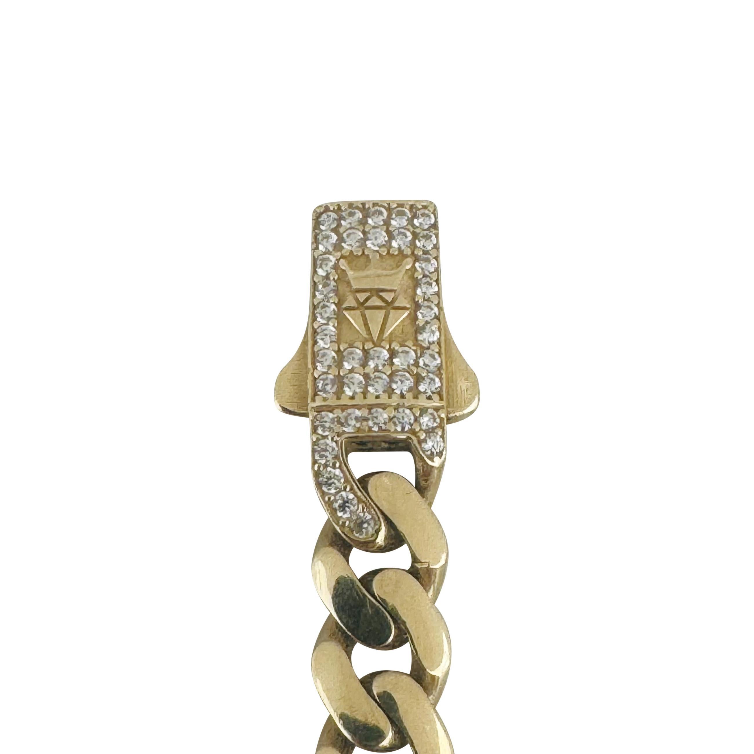14k Yellow Gold 26.6g Hollow 7mm Cuban Link Chain Necklace 20