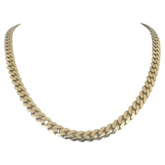 14k Yellow Gold 26.6g Hollow 7mm Cuban Link Chain Necklace 20" (Collier à maillons cubains)