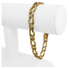 14k Yellow Gold 27.6g Solid Vintage 8mm Men's Curb Link Bracelet 8.25"