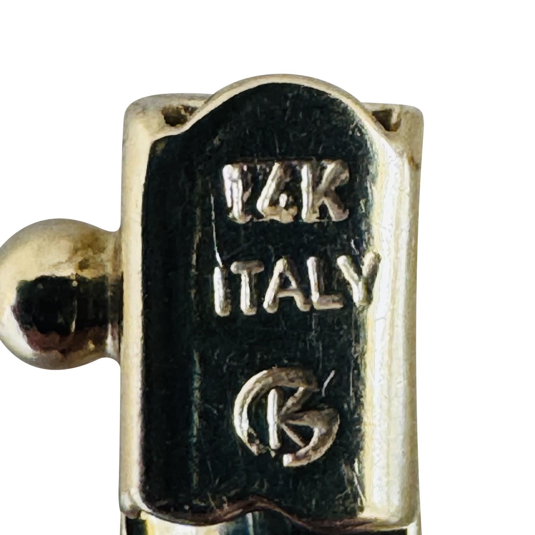 14k Gelbgold 27,7g massive Damen 4mm Omega-Gliederhalskette Italien 16