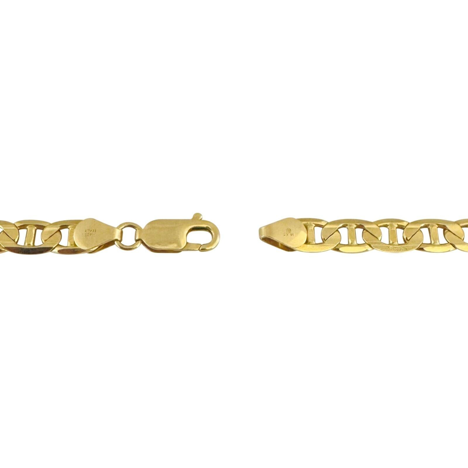 14k Gelbgold 27,7g massive Mariner Gucci Gliederkette Halskette Italien 2