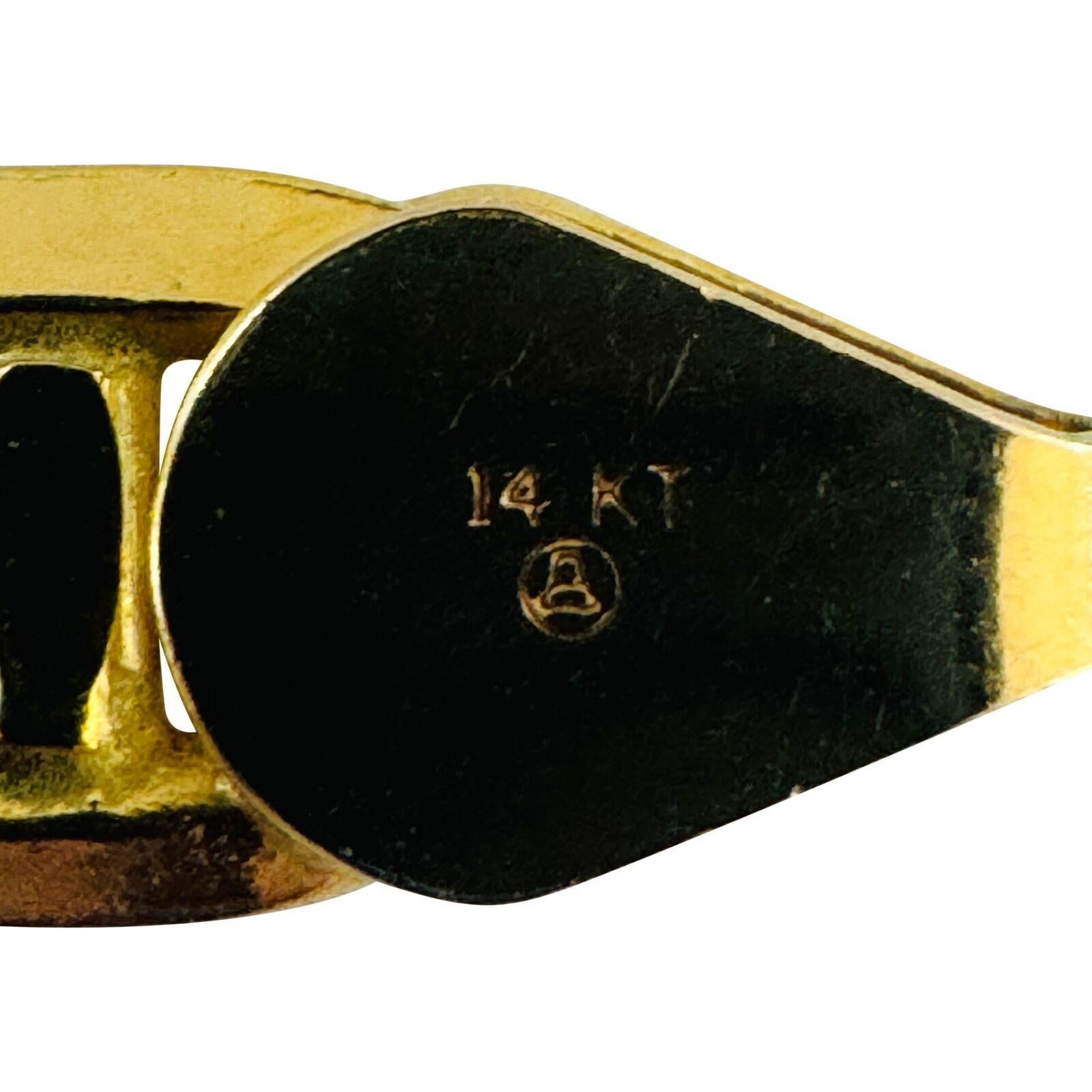 14k Gelbgold 27,7g massive Mariner Gucci Gliederkette Halskette Italien 3