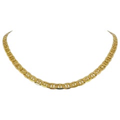 14k Gelbgold 27,7g massive Mariner Gucci Gliederkette Halskette Italien
