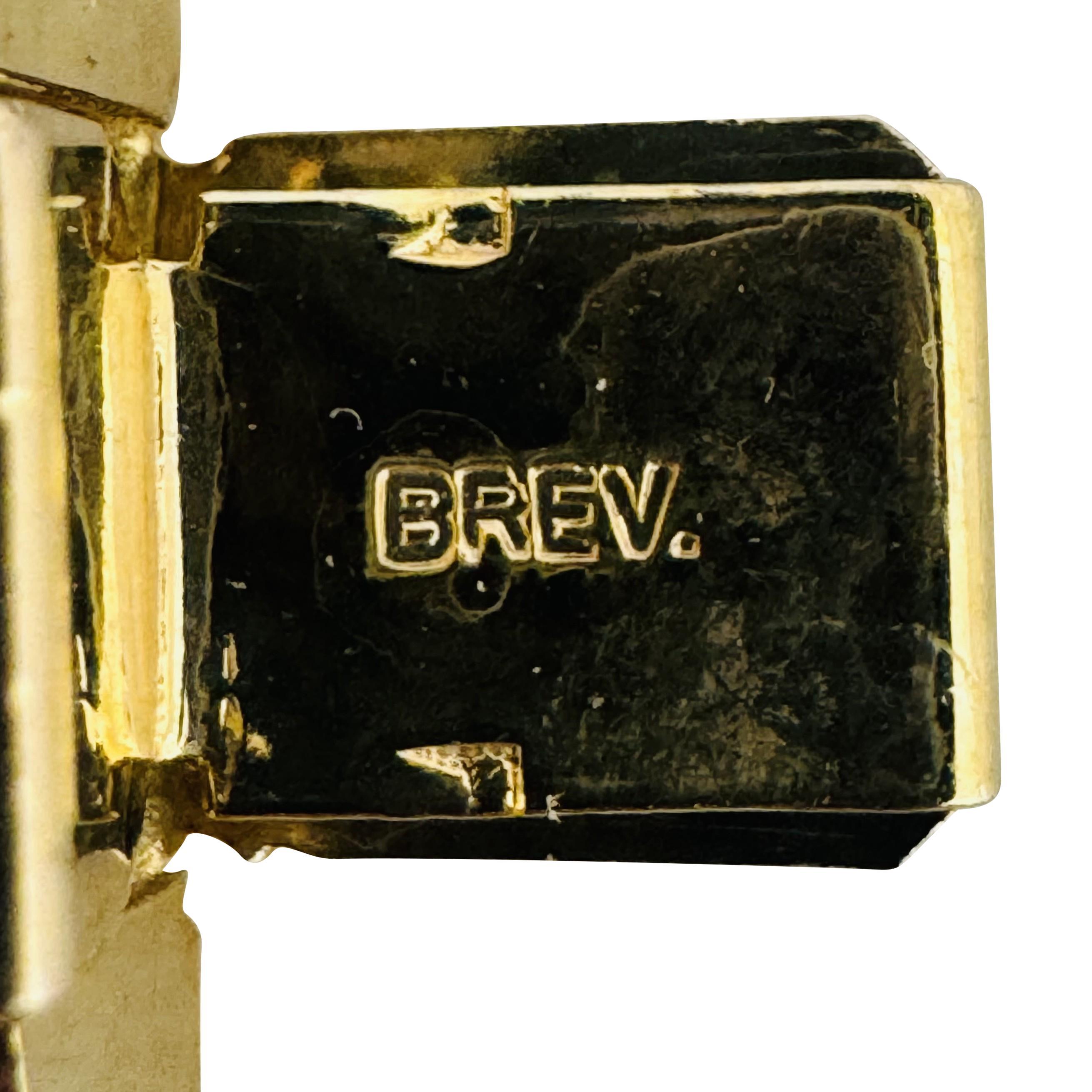 Oro giallo 14k 28,3g Donna Bracciale a maglie spesse 14mm Italia 7.25