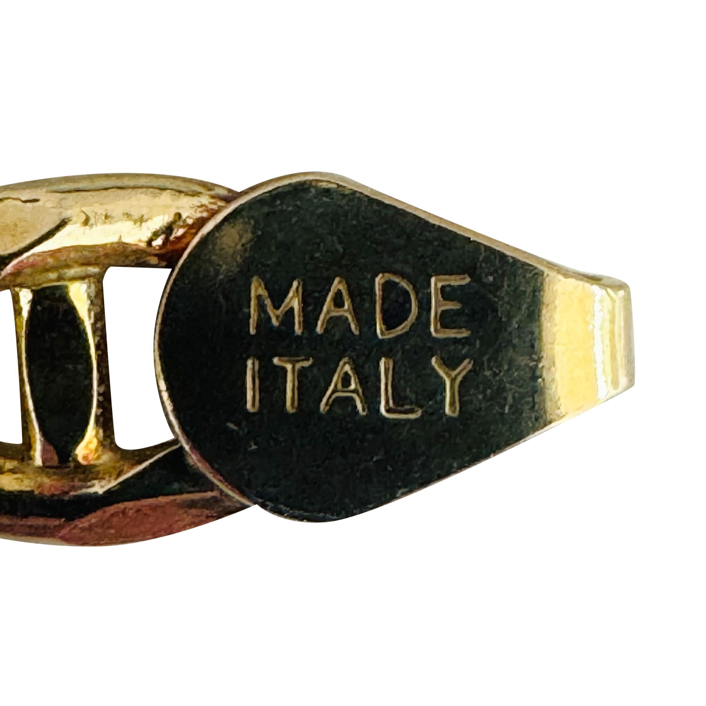 Collar de cadena de eslabones Mariner Italia de 28,5 g de oro amarillo macizo pulido de 6 mm de 14k 20 4