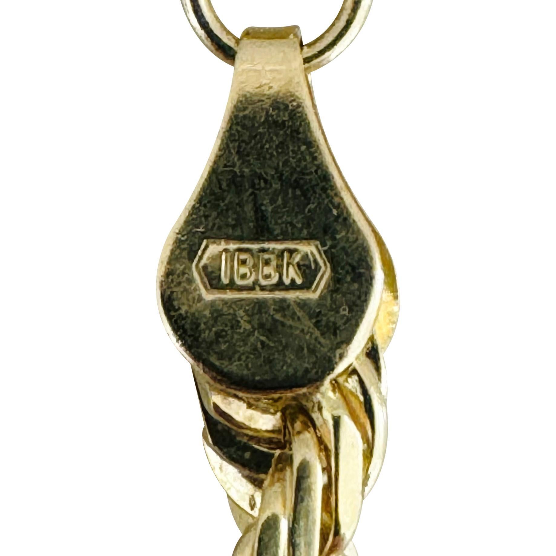14k Gelbgold 28.6g Massivdiamantschliff 4,5mm Seilkette Halskette 18