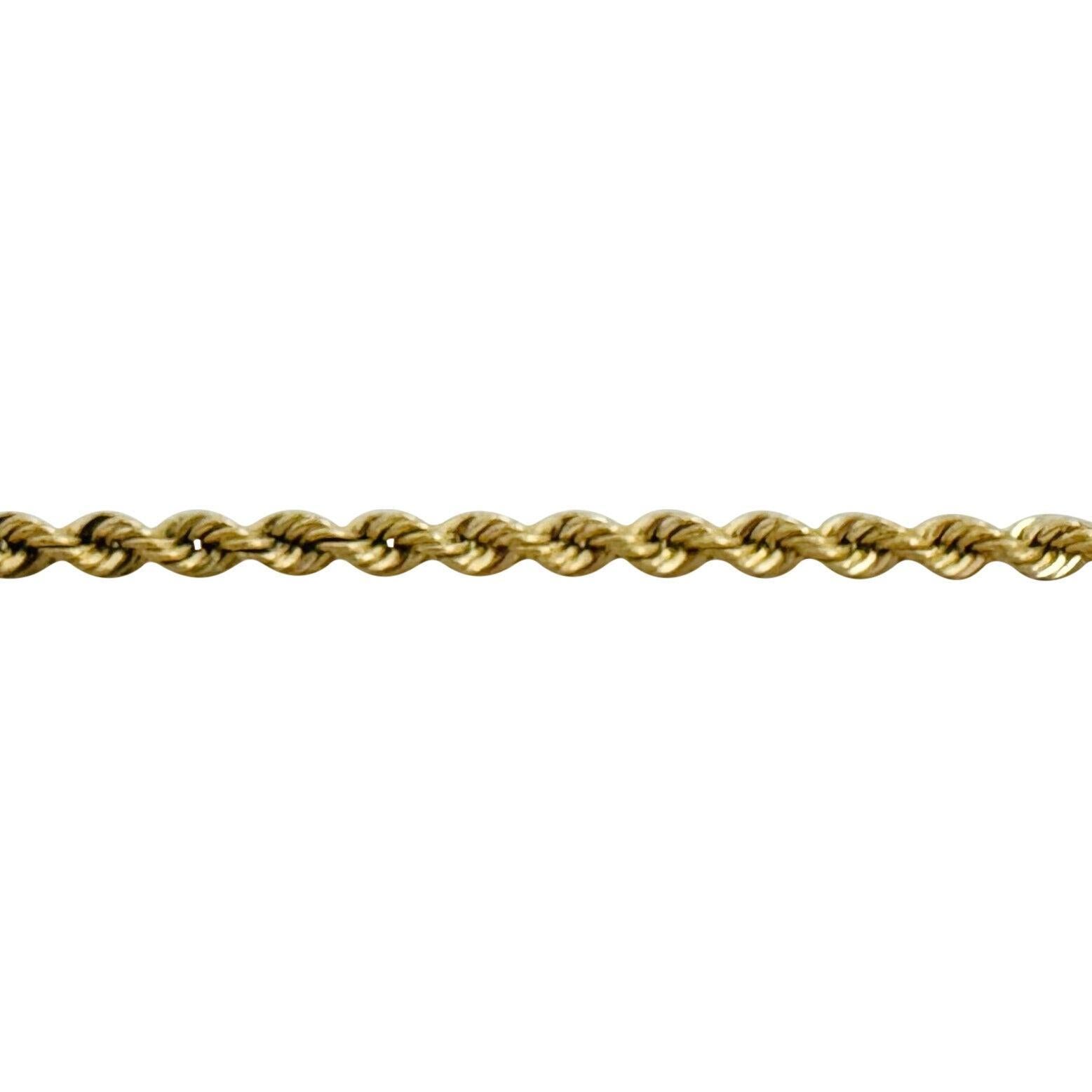 14k Gelbgold 28.8g massive schwere 4mm Seilkette Halskette 20