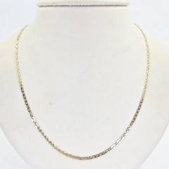 14K Yellow Gold 2mm Anchor Chain Necklace
