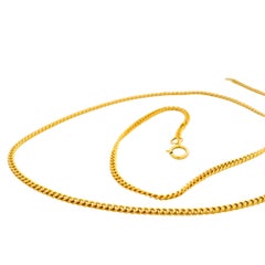 14k Yellow Gold 2mm Cuban Chain Necklace