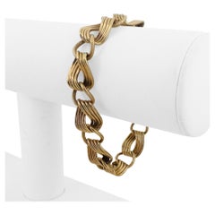 14k Yellow Gold 30.4g Solid Heavy 12mm Fancy Curb Link Bracelet 7.5"