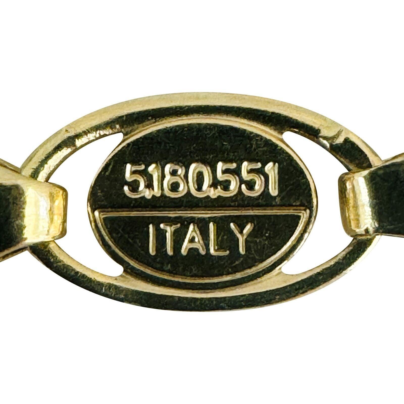 14k Gelbgold 32,7g Massiv 5,5mm Gucci Gliederkette Halskette Italien 22