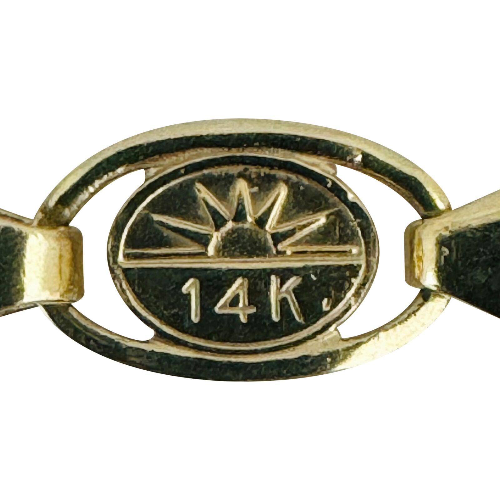 14k Gelbgold 32,7g Massiv 5,5mm Gucci Gliederkette Halskette Italien 22