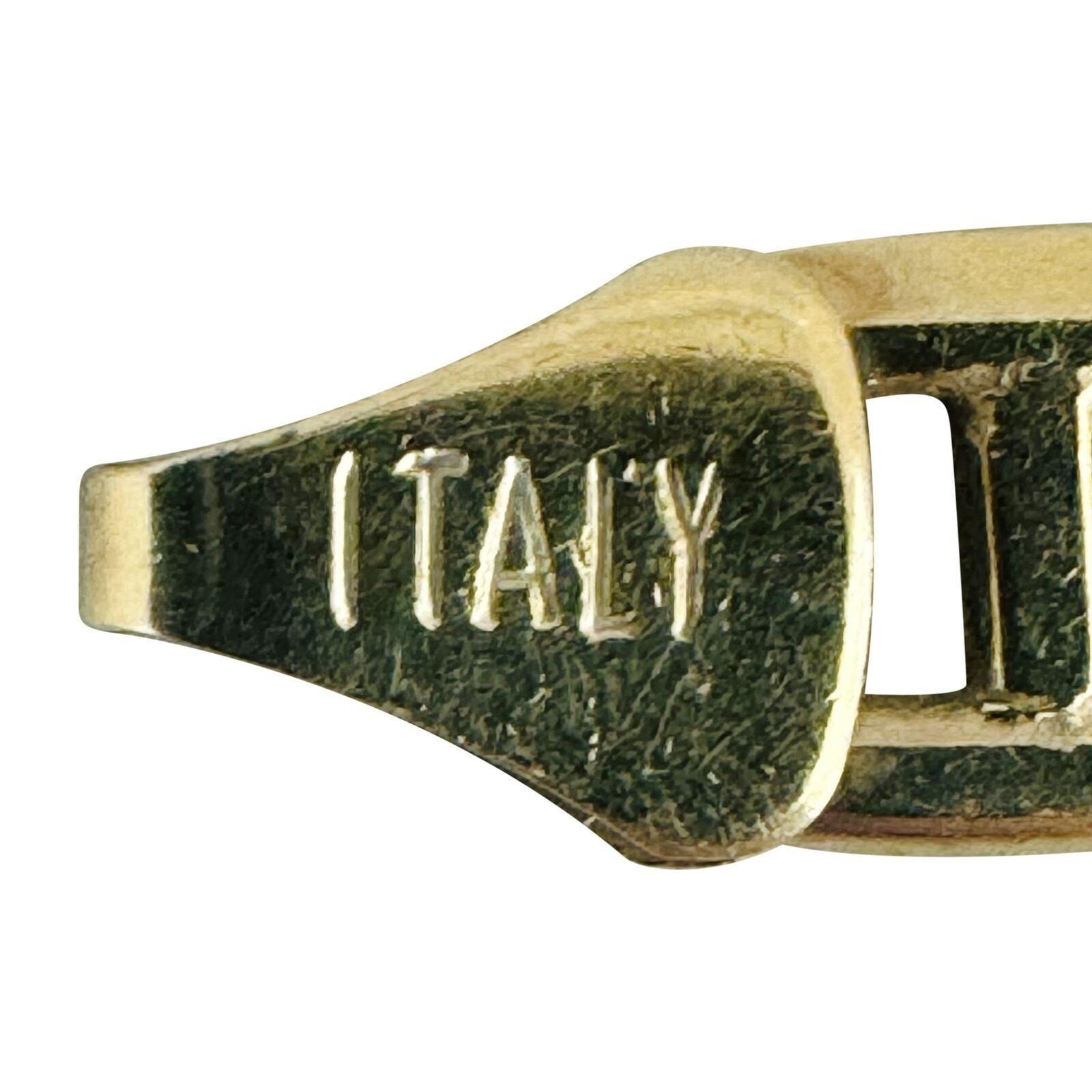 14k Gelbgold 32,7g Massiv 5,5mm Gucci Gliederkette Halskette Italien 22